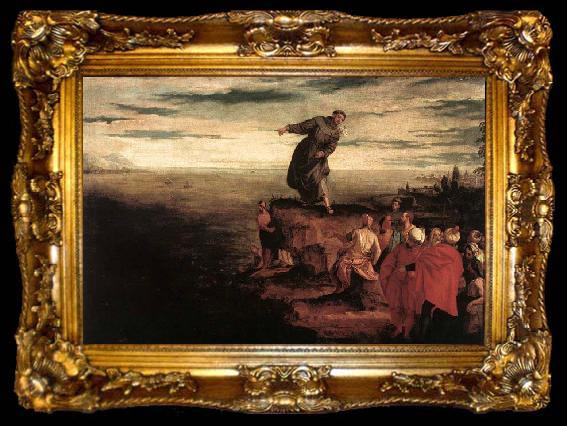 framed  Paolo  Veronese St Anthony Preaching to the Fish, ta009-2